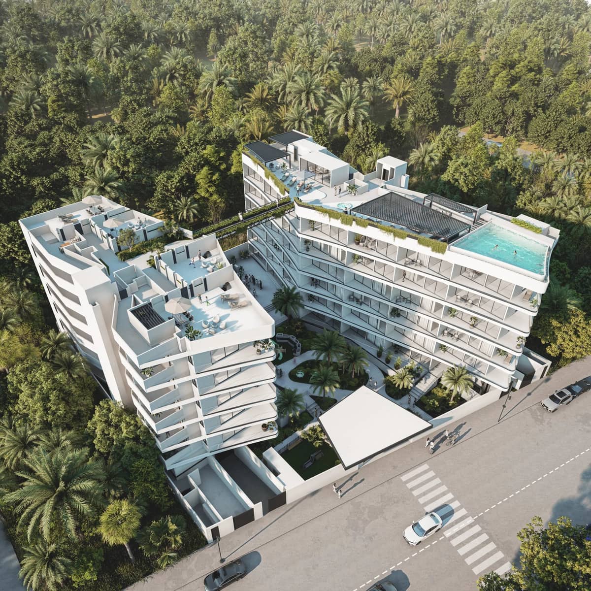 Presale prestigious condos | landscaped rooftop & peaceful jungle surroundings | Playa del Carmen - Plaza Las Américas